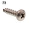 Prime-Line Sheet Metal Screw, #10 x 3/4 in, Plain Stainless Steel Pan Head Phillips Drive, 25 PK 9020289 - alternate 3